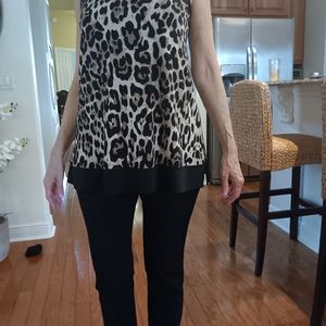 Eva Varro Amina print sleeve less top